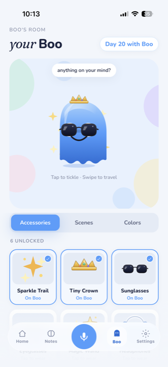 Boo’s accessories and scenes